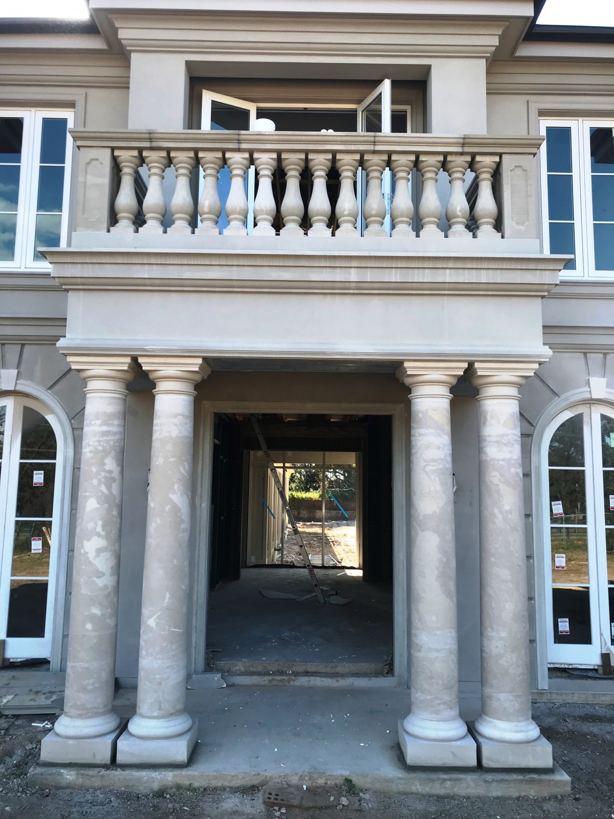 Column Capping Building Capping Rail and Tuscan Column Installation - Clone Stone ...